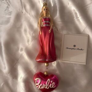 Christopher Radko Pink and white Elegant Barbie from FAO SCHWARTZ in 1998